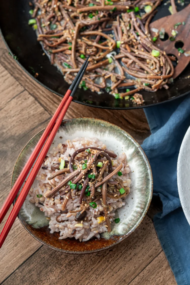 Gosari Namul (Tender Korean Fernbrake Side Dish)